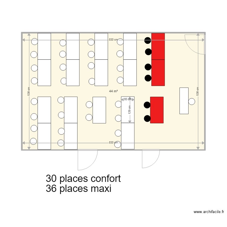 etsup Montsouris salle 31. Plan de 0 pièce et 0 m2