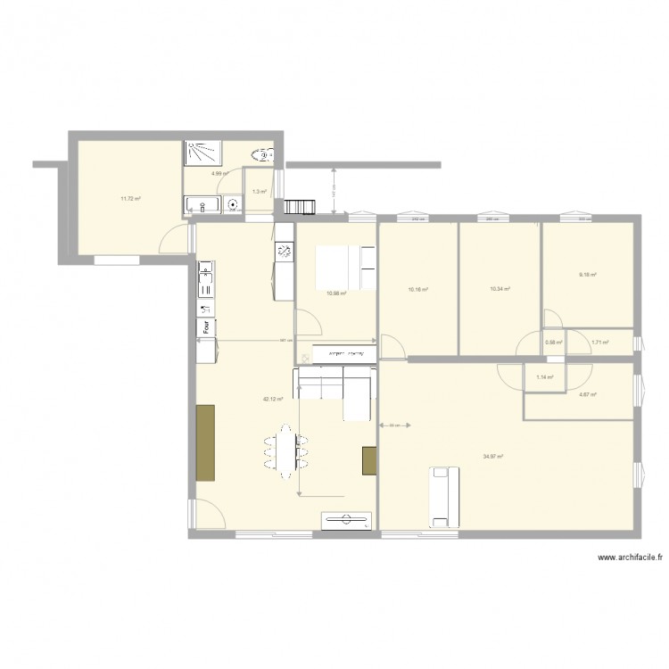 4 chambres nouvelle extention 4. Plan de 0 pièce et 0 m2