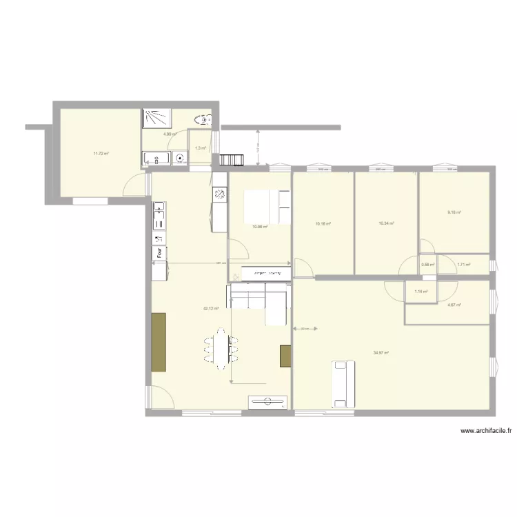 4 chambres nouvelle extention 4. Plan de 4 chambres nouvelle extention 4. Plan de
