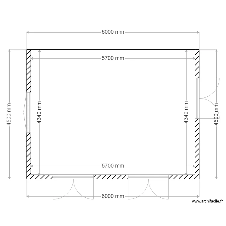 pièce plus. Plan de pièce plus. Plan de