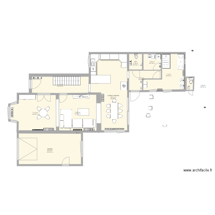 plan louise rez. Plan de 0 pièce et 0 m2