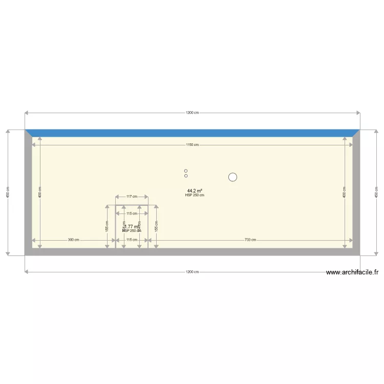 BARRACHIN EXISTANT. Plan de 