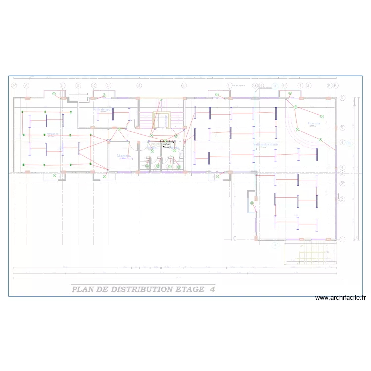 Eclairage Etage 4 HOTEL KRIBI. Plan de 0 pièce et 0 m2