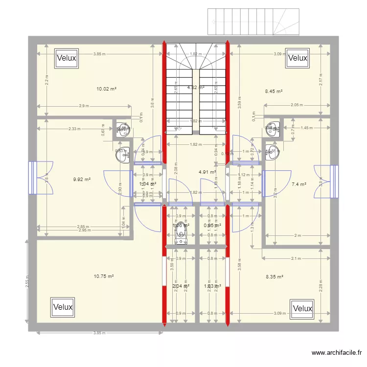Denis 1er ET. Plan de 