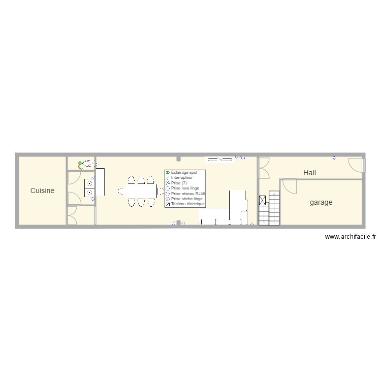 RDC duriez roubaix . Plan de 0 pièce et 0 m2