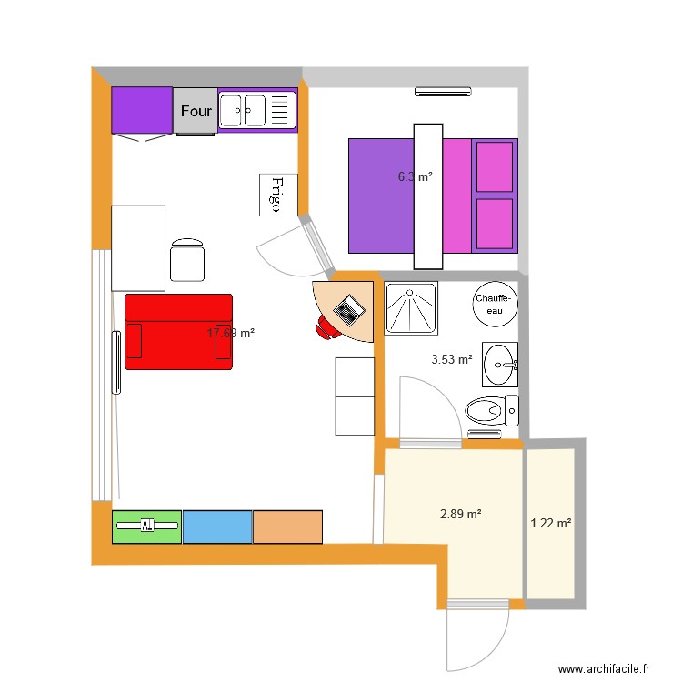 Mirabeau. Plan de 0 pièce et 0 m2