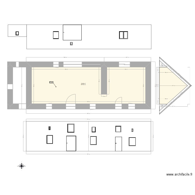 LE LEVEE DIMENSIONS PROJET 3 PC 147 M2. Plan de 0 pièce et 0 m2