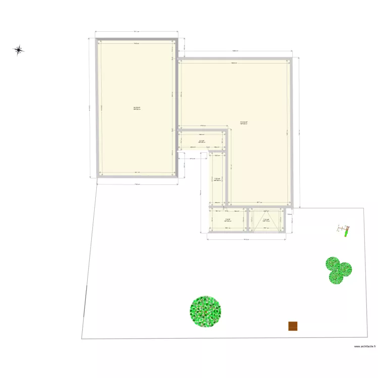 Abris de jardin. Plan de 