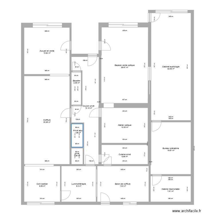 Rez de chaussée  avant transformation. Plan de 0 pièce et 0 m2