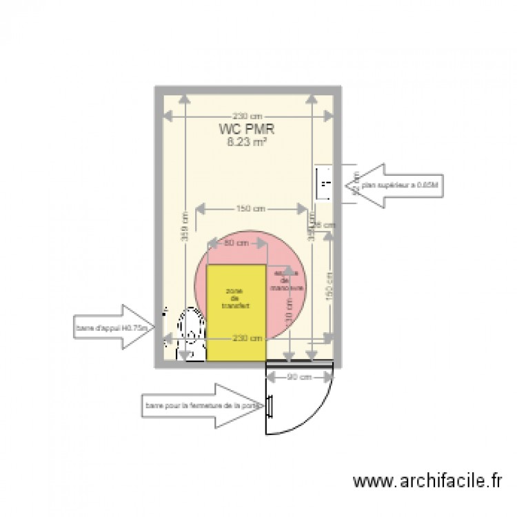 wc café. Plan de 0 pièce et 0 m2