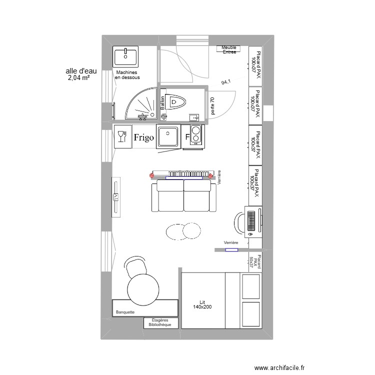 NOLLET OPTION 1. Plan de 0 pièce et 0 m2