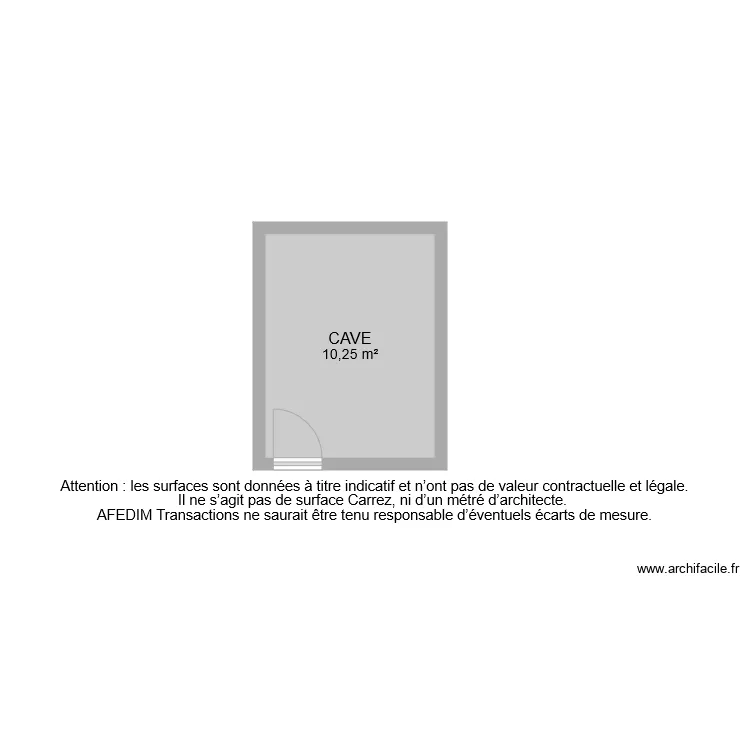 BI 8501 CAVE. Plan de 