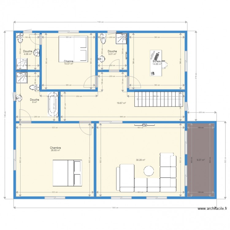 AVilleEtage1. Plan de 0 pièce et 0 m2