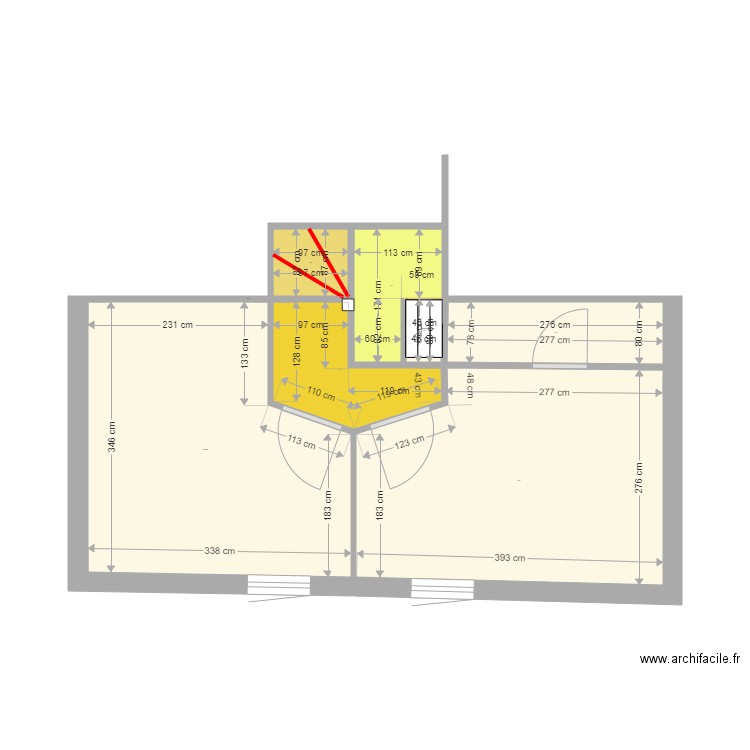 grange 3 décembre 2018 avec cotes. Plan de 0 pièce et 0 m2