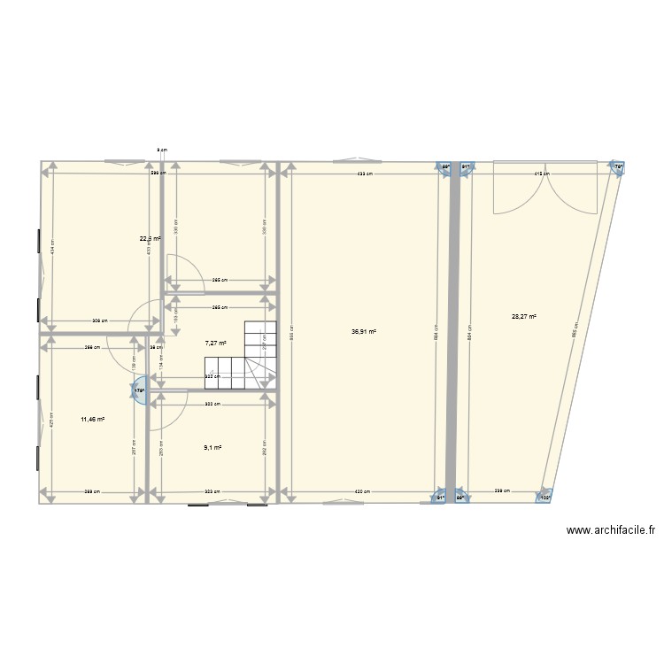 plan de départ 1er étage St ARCONS 19 sept 2021. Plan de 0 pièce et 0 m2