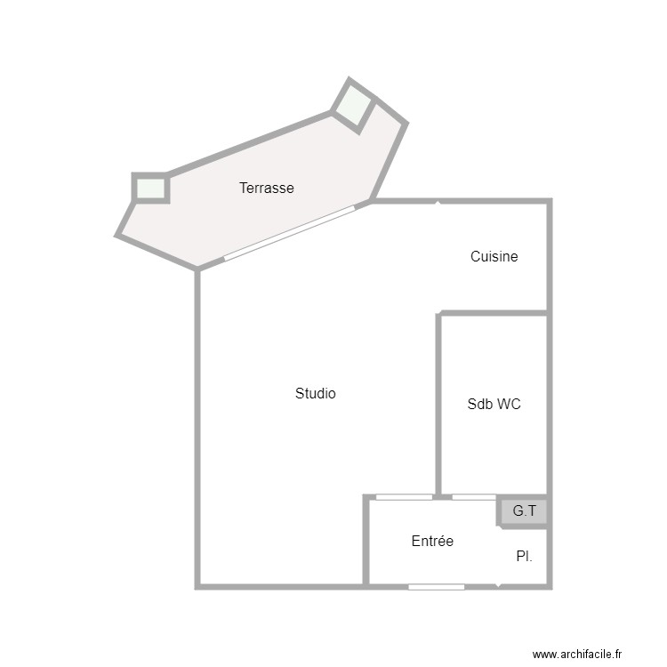 TERRASSE MONTOTI. Plan de 0 pièce et 0 m2