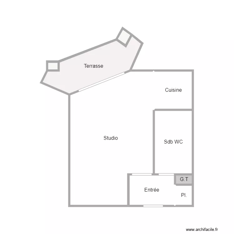 TERRASSE MONTOTI. Plan de 