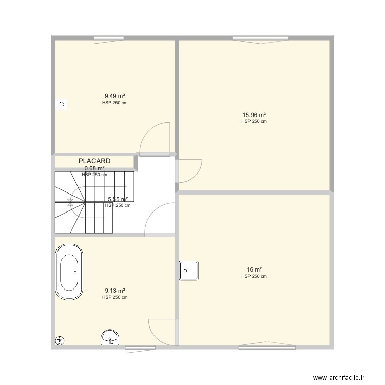 1 ER ETAGE. Plan de 0 pièce et 0 m2