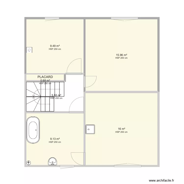 1 ER ETAGE. Plan de 1 ER ETAGE. Plan de