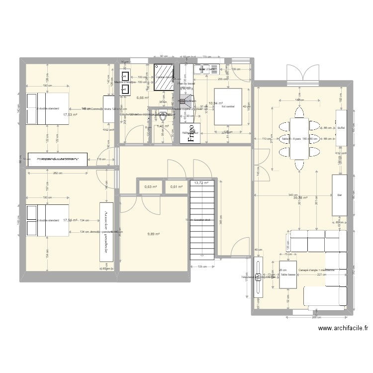 maison. Plan de 0 pièce et 0 m2
