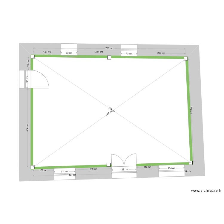 plan côté rdc. Plan de 0 pièce et 0 m2