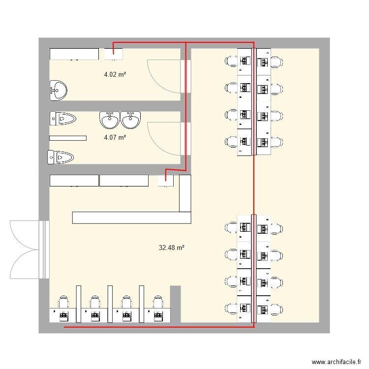 Projet CyberCafé. Plan de 0 pièce et 0 m2
