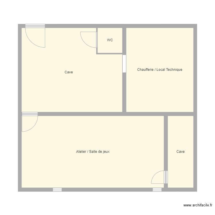 Cifai Sous Sol côté. Plan de 0 pièce et 0 m2