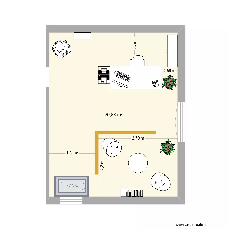 Bureau Appart Le Muy. Plan de 