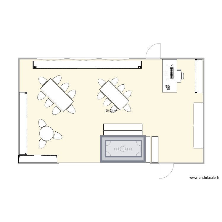 classe clos . Plan de 0 pièce et 0 m2