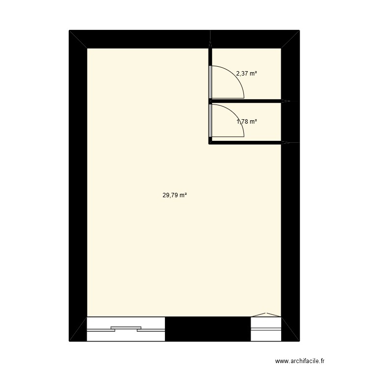 emma. Plan de 3 pièces et 34 m2
