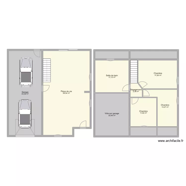 VINCENT. Plan de 14  et 206 m²
