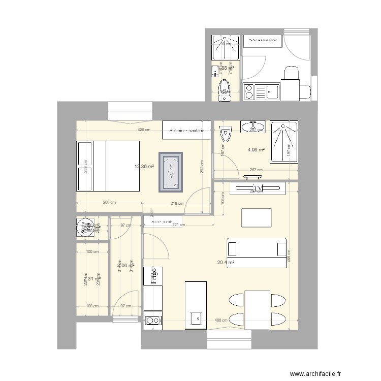 studio1 version2 hangar. Plan de 0 pièce et 0 m2