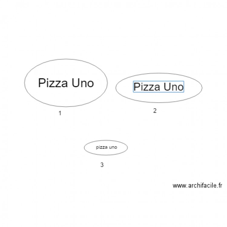 PIZZA UNO. Plan de 0 pièce et 0 m2