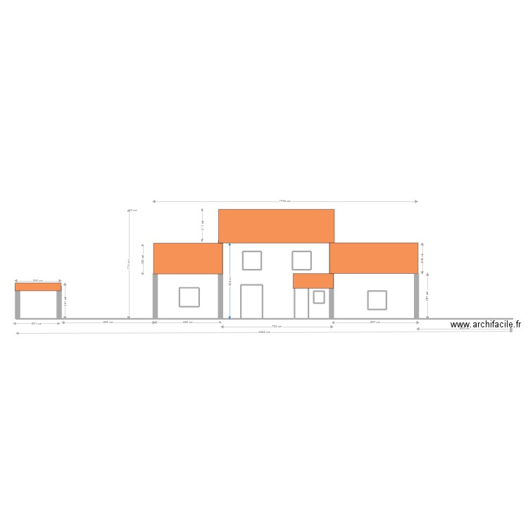 Plan de coupe. Plan de 0 pièce et 0 m2