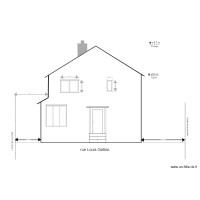 Façade Nord Est projeté