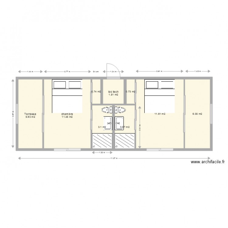 cab2. Plan de 0 pièce et 0 m2