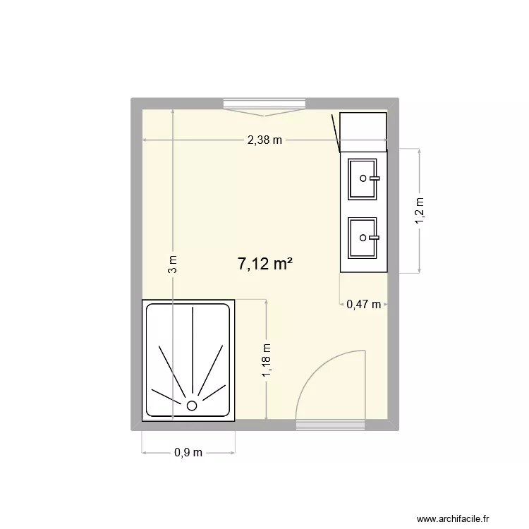 sdb manon. Plan de sdb manon. Plan de