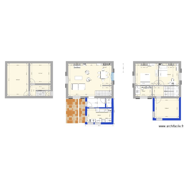 villa Lili meublé. Plan de 0 pièce et 0 m2