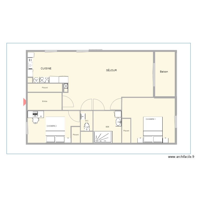 Appartement. Plan de 13 pièces et 303 m2