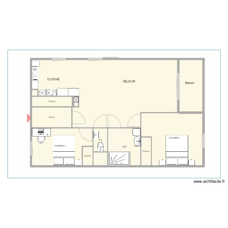 Appartement. Plan de 
