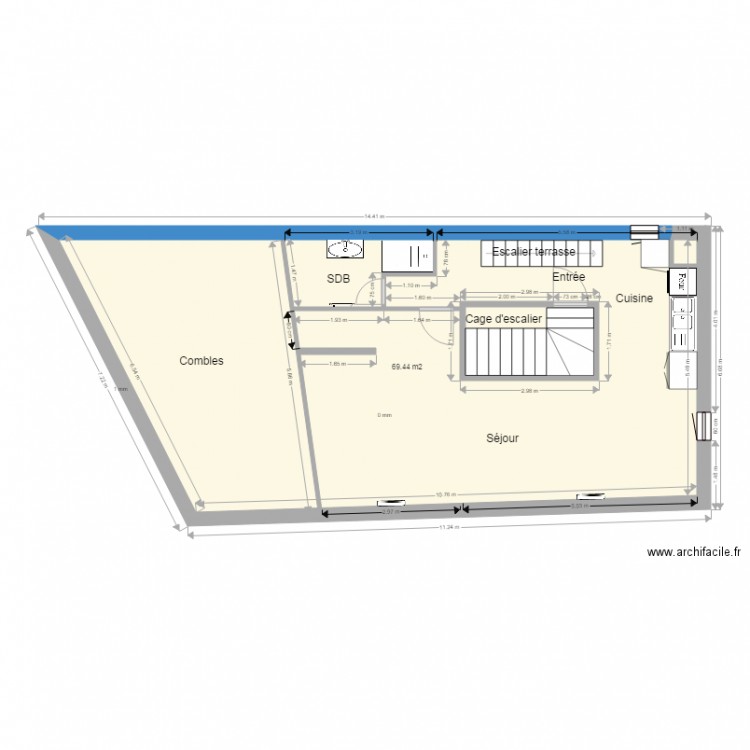 Plan. Plan de 0 pièce et 0 m2