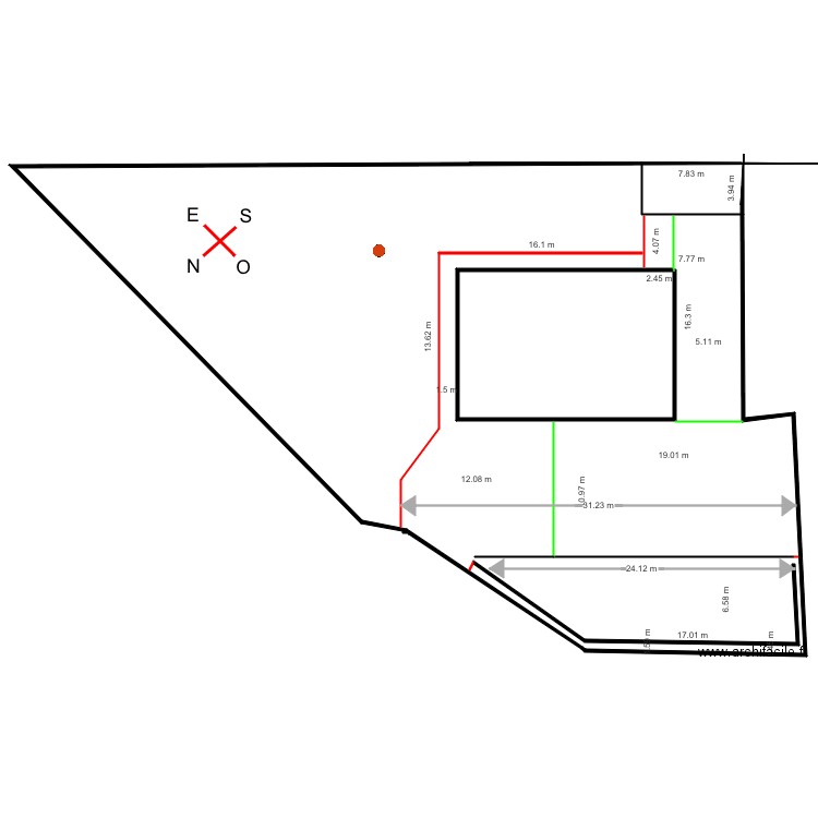 cadastre 1sans cote. Plan de 0 pièce et 0 m2