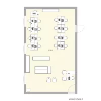 plan de la salle du magasin p&eacute;dagogique 