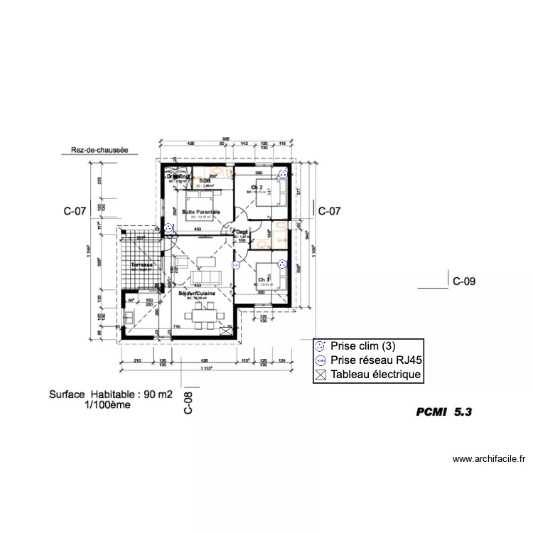 RDC MILON. Plan de 