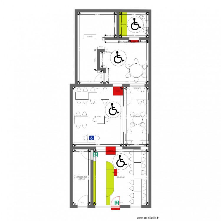 LES BOULISTES PLAN RDC 1. Plan de 0 pièce et 0 m2