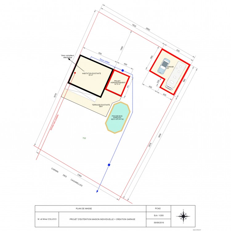 PCM2. Plan de 0 pièce et 0 m2