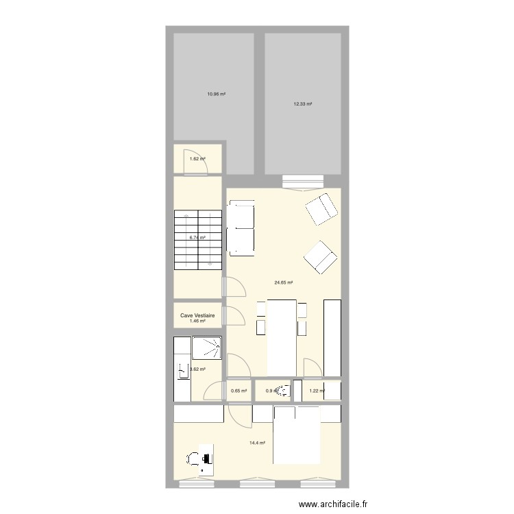 Tabellion 2e étage version 2. Plan de 0 pièce et 0 m2