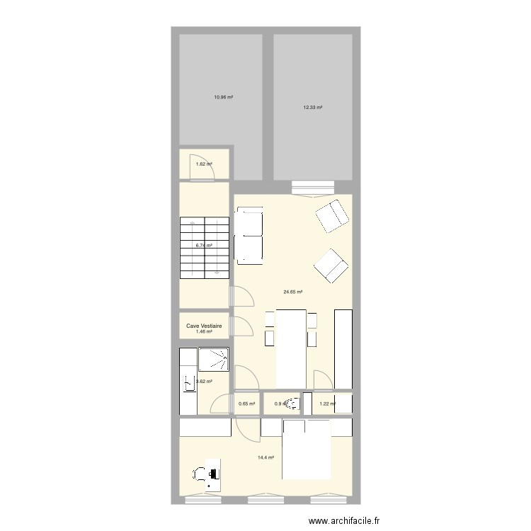 Tabellion 2e étage version 2. Plan de 0 pièce et 0 m2