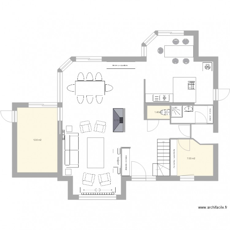 Maison. Plan de 0 pièce et 0 m2