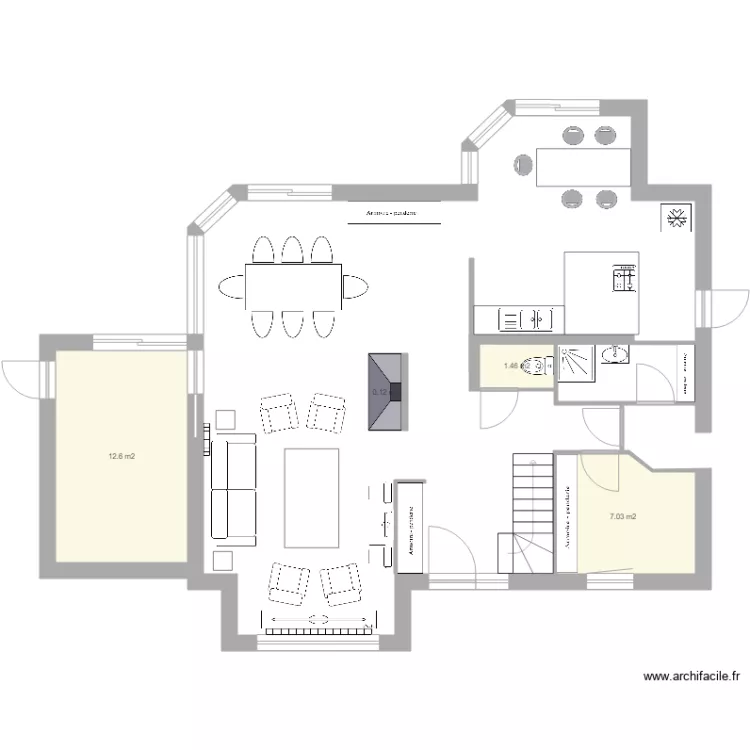 Maison. Plan de 